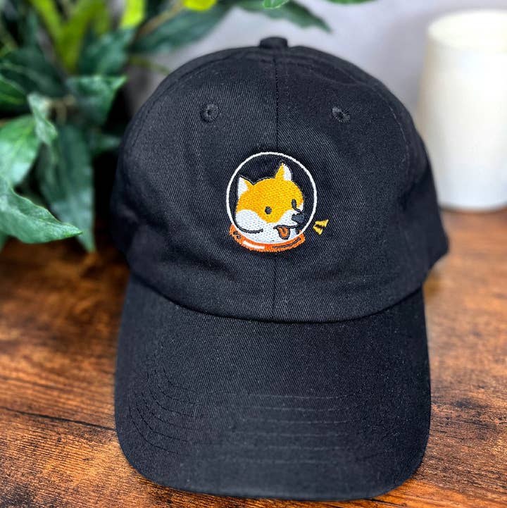 Astro Shiba Dad Hat for wholesale by Bandage Brigade