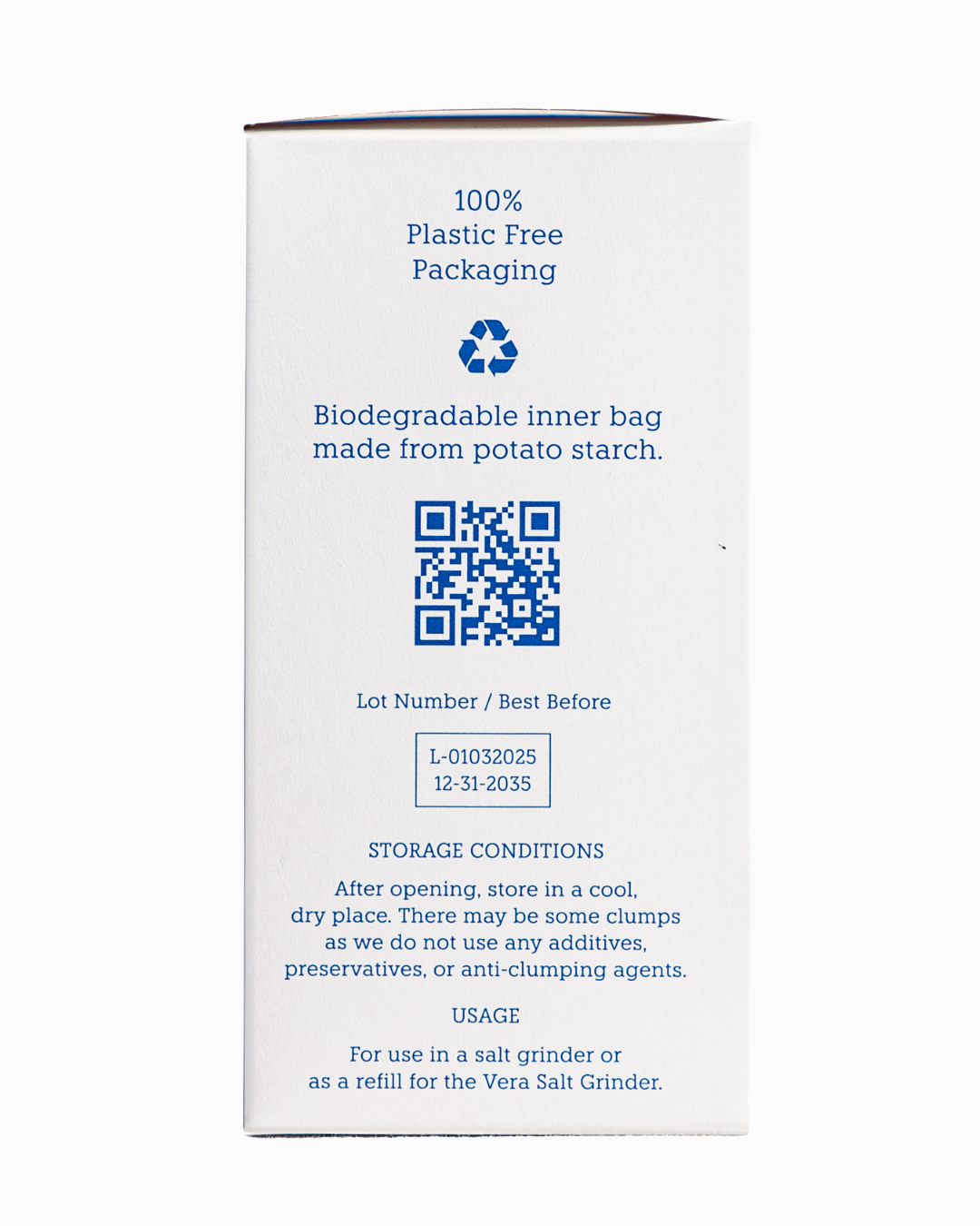 Vera Salt – wholesale Salt – Salt Crystal Grinder Refill (350g) - Microplastic Free3