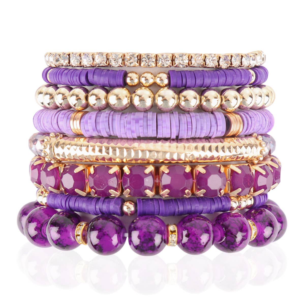 MYS Wholesale Inc - Vente Bracelet de perles - Bracelet extensible à breloques Fimo Ccb Mix7