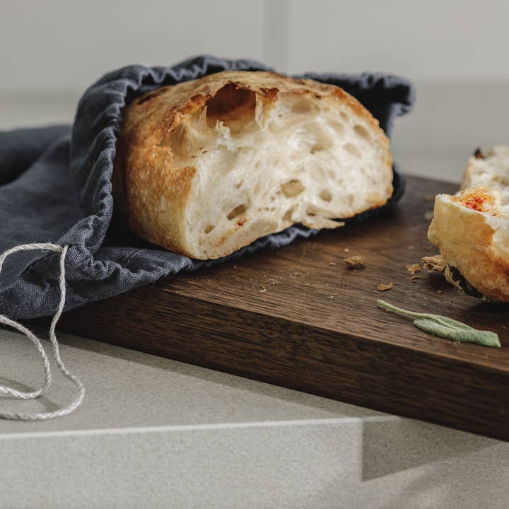 dodesign - Wholesale Food Storage Wrap/Bag - Bread keeping bag / Midnight / Large (30x40cm), 100% linen4