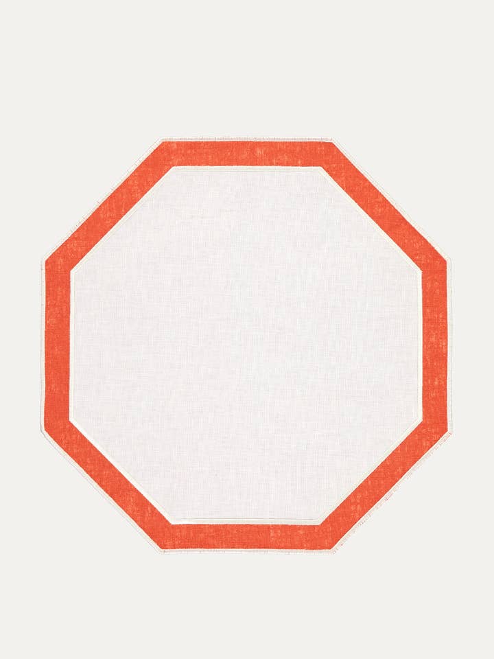 Individuale Douro, Arancione con Bianco (Reversibile) per la vendita all'ingrosso da parte di Mariaida Home