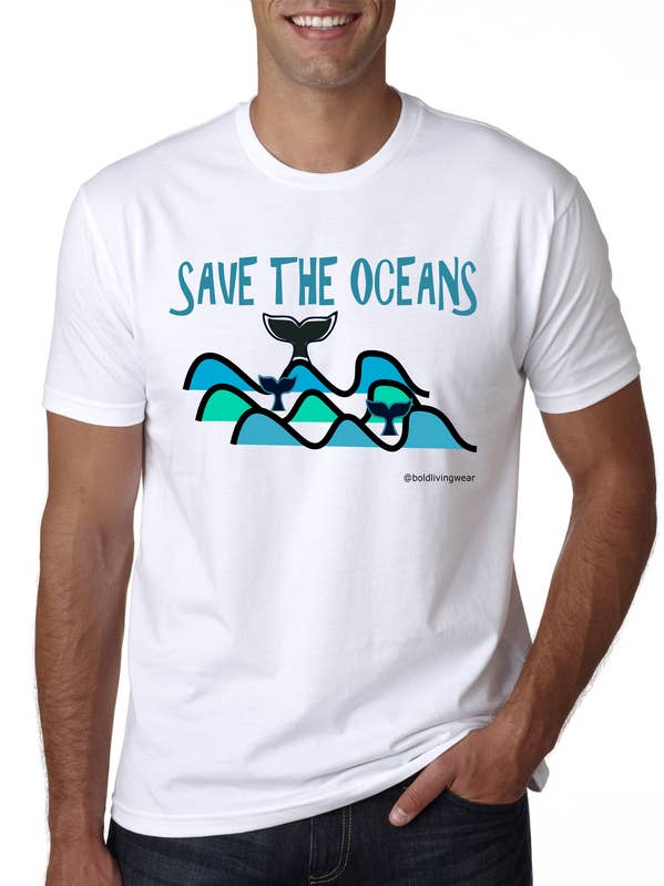 Save the Oceans. for wholesale by Bold Living Wear