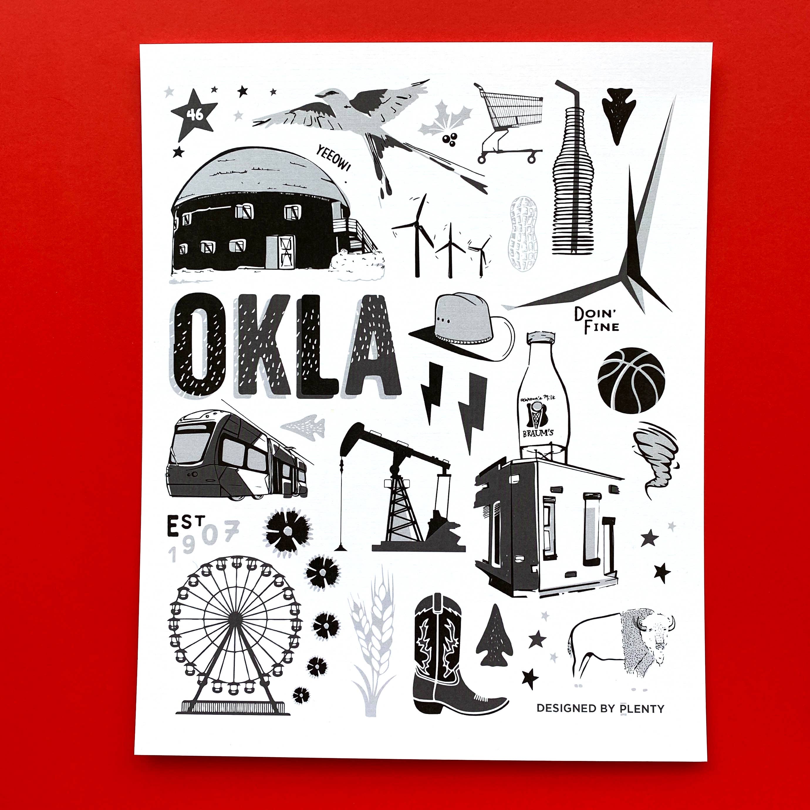 PLENTY - Wholesale Art Print - Art Print | Oklahoma Icons8