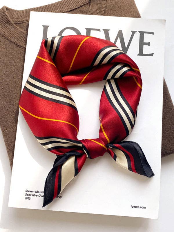 VividLux - Vendita all'ingrosso Sciarpa - Donna - Sciarpa a righe quadrate vintage3