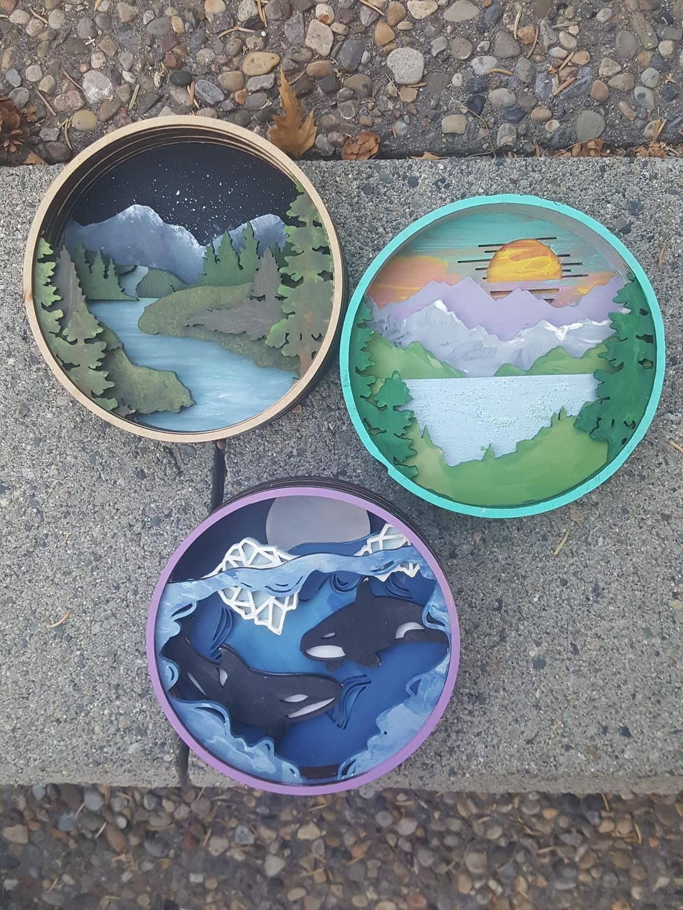 Our Little Makery - Wholesale DIY Craft Kit - The View From Here Shadow Box Kit3