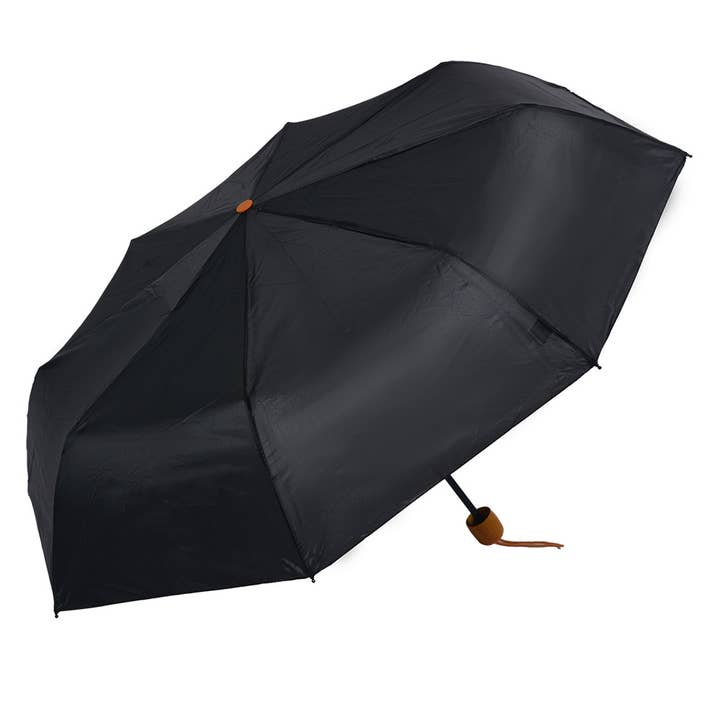 JZUM0076Z Folding Umbrella 60 cm Black Synthetic Umbrella for wholesale by Clayre & Eef