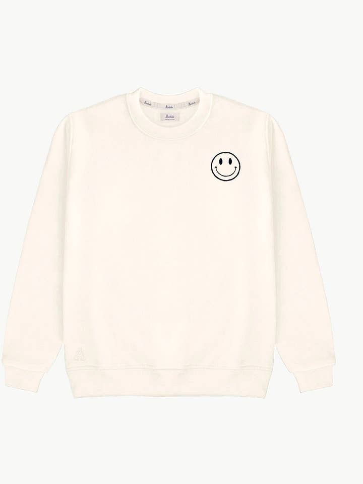 OFF WHITE SWEATER | SMILE voor wholesale door Anitials