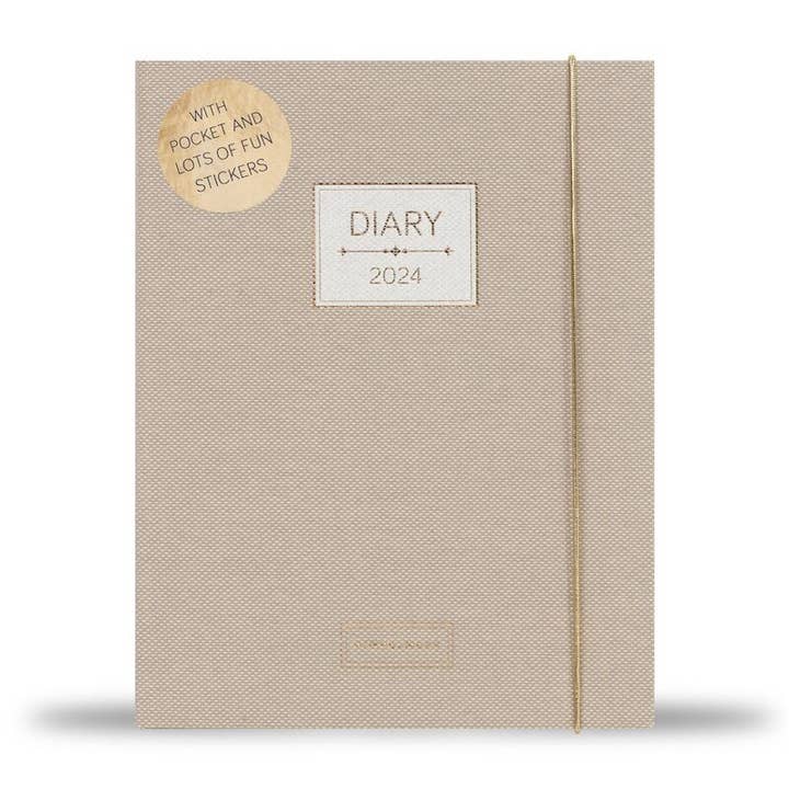 BacktoBasiX BV Publishing & Production - Wholesale Journal/Diary - Pimpelmees diary 2024 A5 - luxe edition print: Warm Nude
