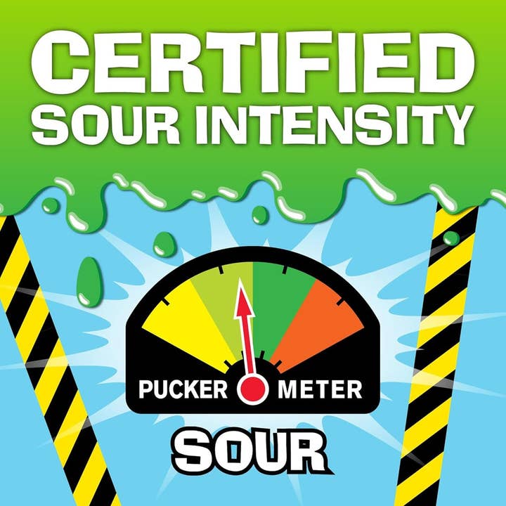 Showcase - Wholesale Gummy - Toxic Waste: Slime Licker 2.0 Version - Green Apple & Black Cherry Roller (Ships Assorted)5