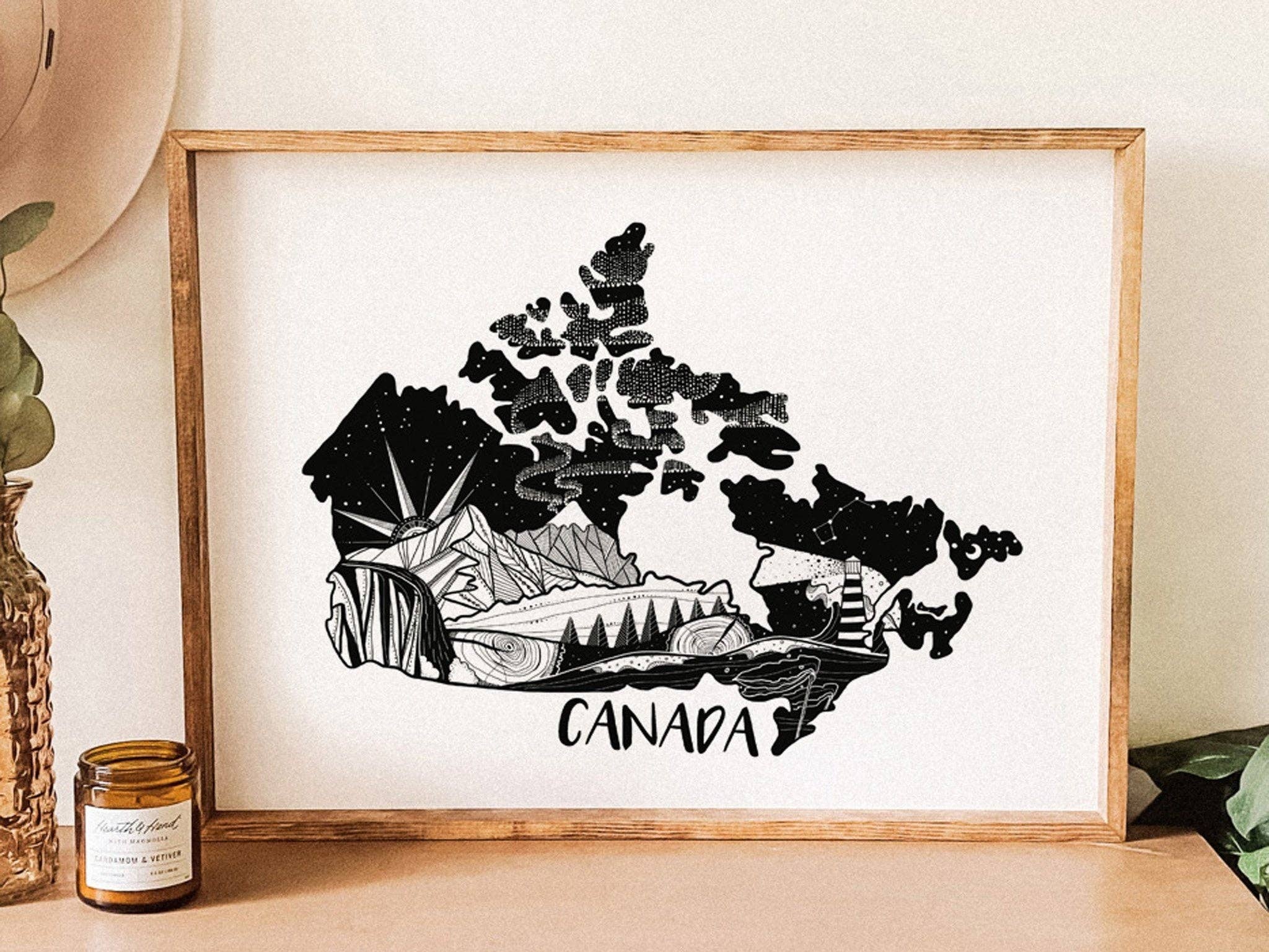 Mountain Mornings - Venta al por mayor Ilustración - Canada Print2