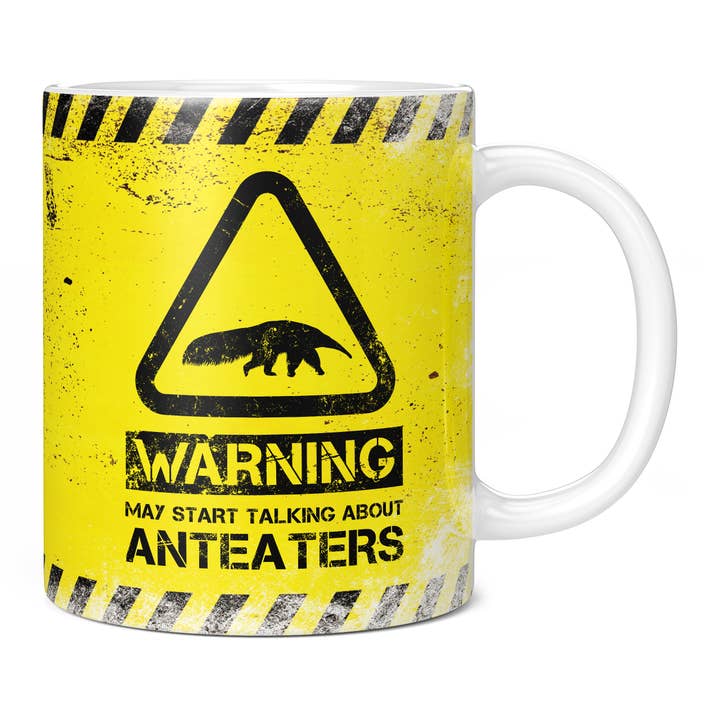 Anteater Mug - Warning May Start Talking About Anteaters for wholesale by Mug Monster