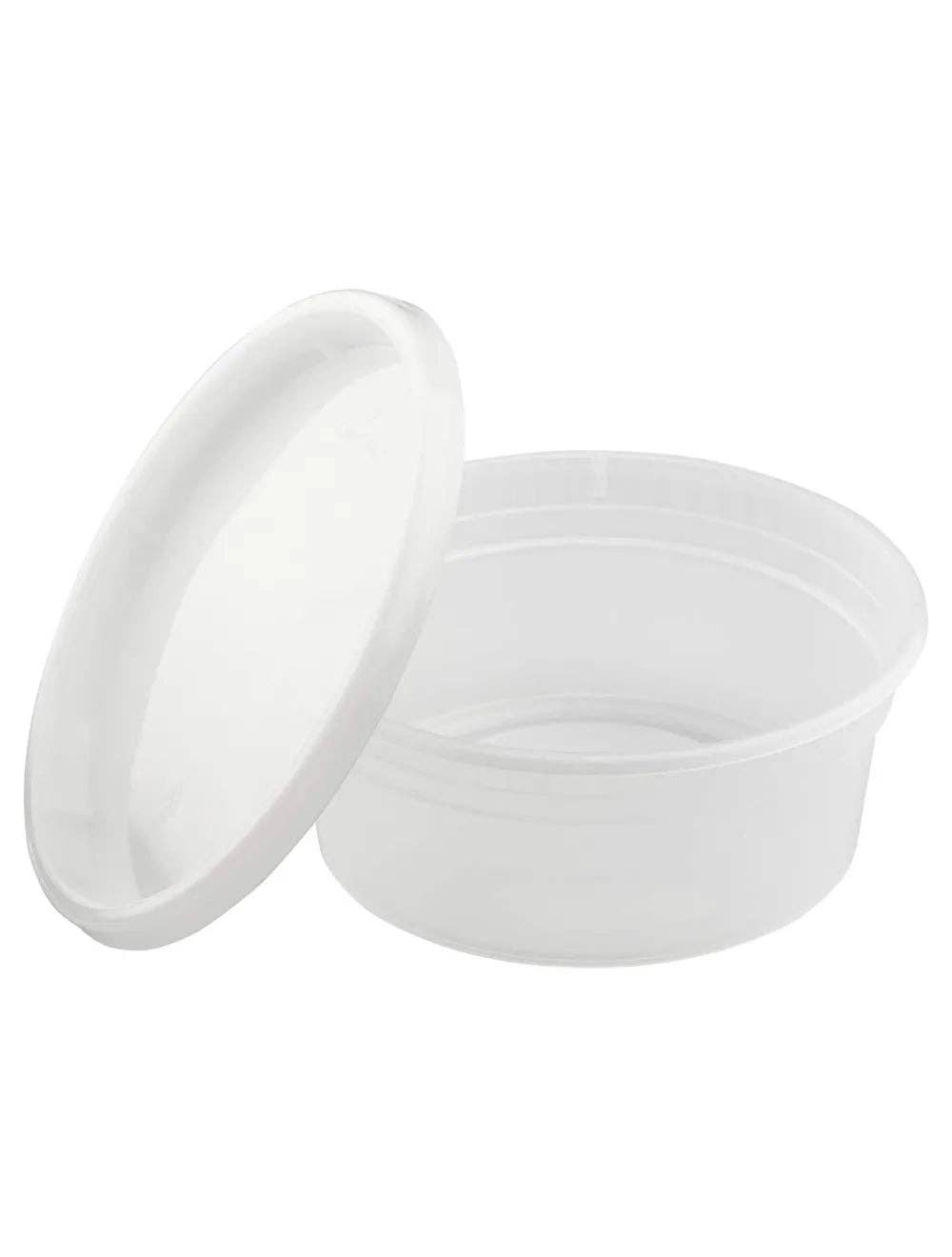 EcoQuality - Wholesale Food Storage Container - 8oz Clear Heavy Duty Plastic Deli Soup Containers1