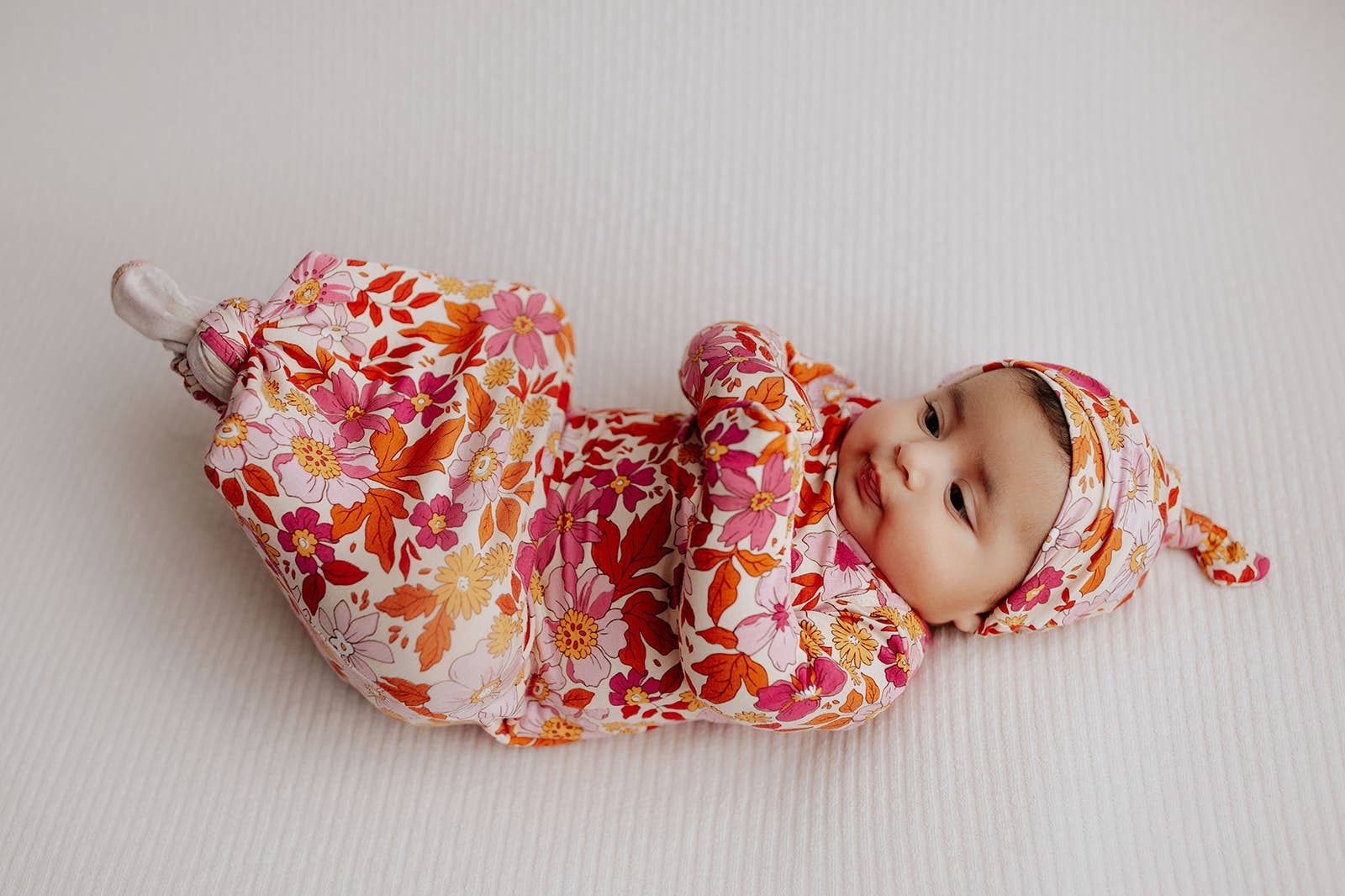 Three Little Tots - Wholesale Babygown - Baby - Wild Child Floral Hawaiian Knotted Gown10