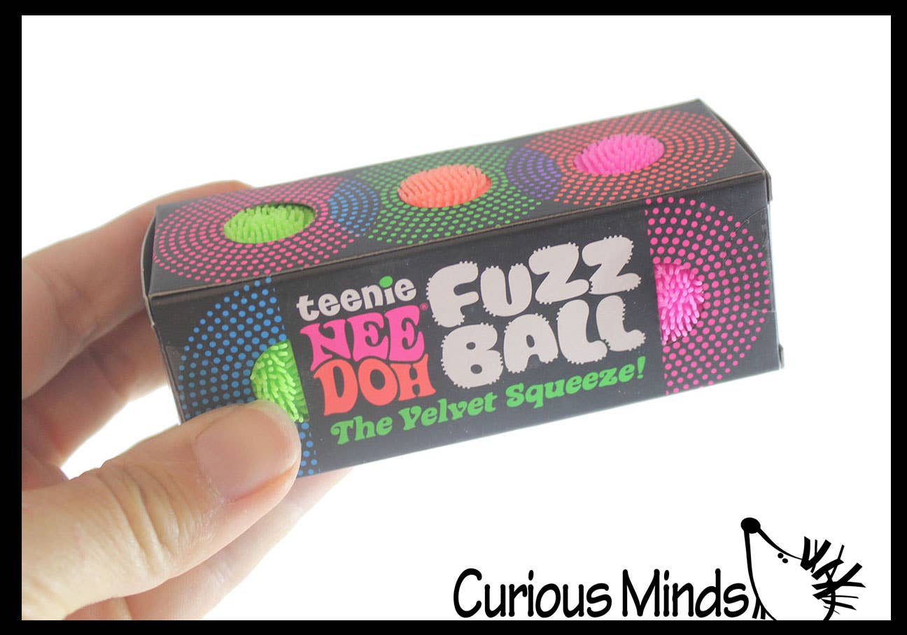 Curious Minds Toys - Wholesale Fidget Toy - Kids - NeeDoh Teenie Fuzzball Soft Doh Filled Stretch Ball - Ultra 1
