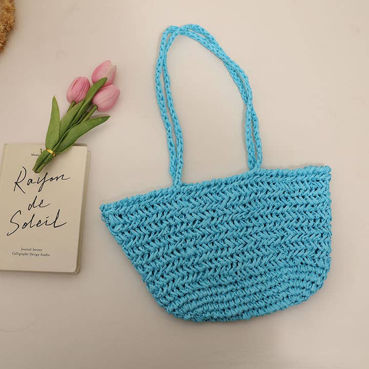 Funkyrel® Atzbranding Limited - Wholesale Beach Bag - Handmade Single-Shoulder Straw Bag
