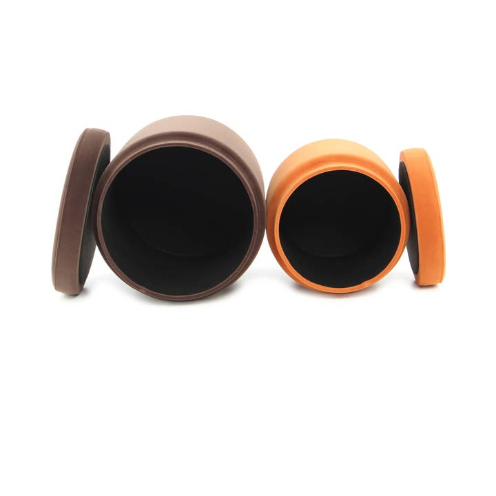 Zora 225 Conjunto de 2 Fezes Castanho/ Laranja por atacado de Vivorum