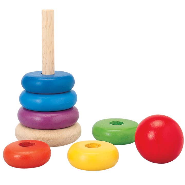 PlanToys - Wholesale Stacking Rings Game - Baby - Stacking Ring - Wooden Material1