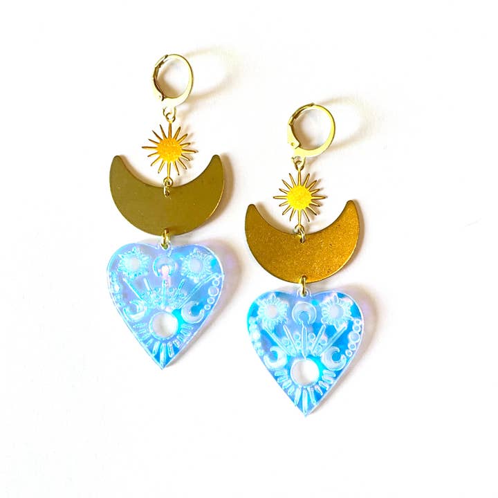 Sophia Louiz - Wholesale Dangle Earrings - Heart & Dagger Earrings1