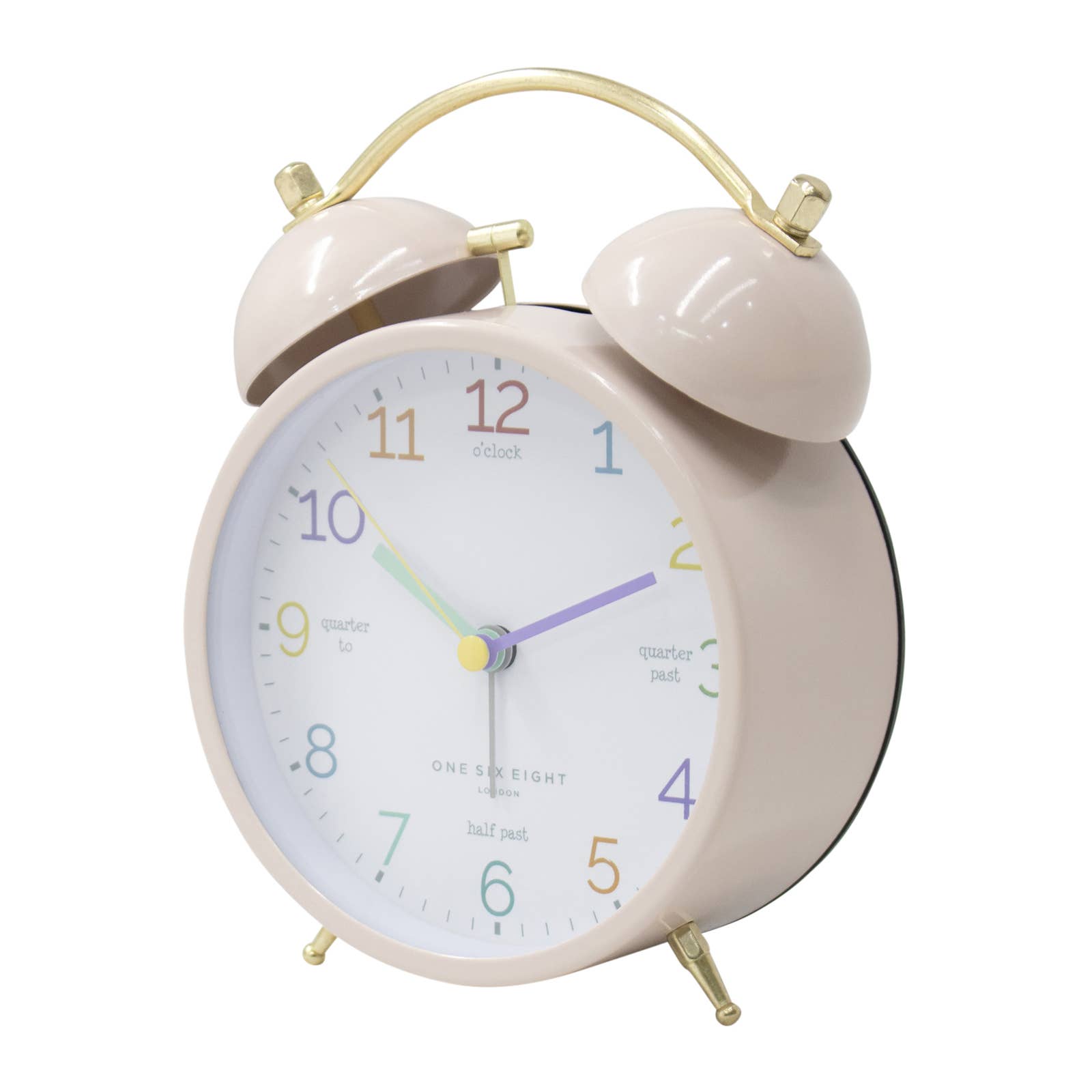 One Six Eight London by PS Home and Living – wholesale Väckarklocka – LÄR DIG TIDEN Blush Alarm Clock1