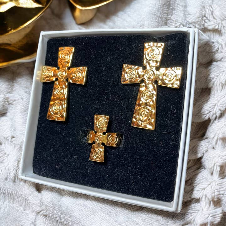 GESCHENKBOX - Modeschmuck-Set - Ring und Ohrringe für den Großhandel von TOURMALYN