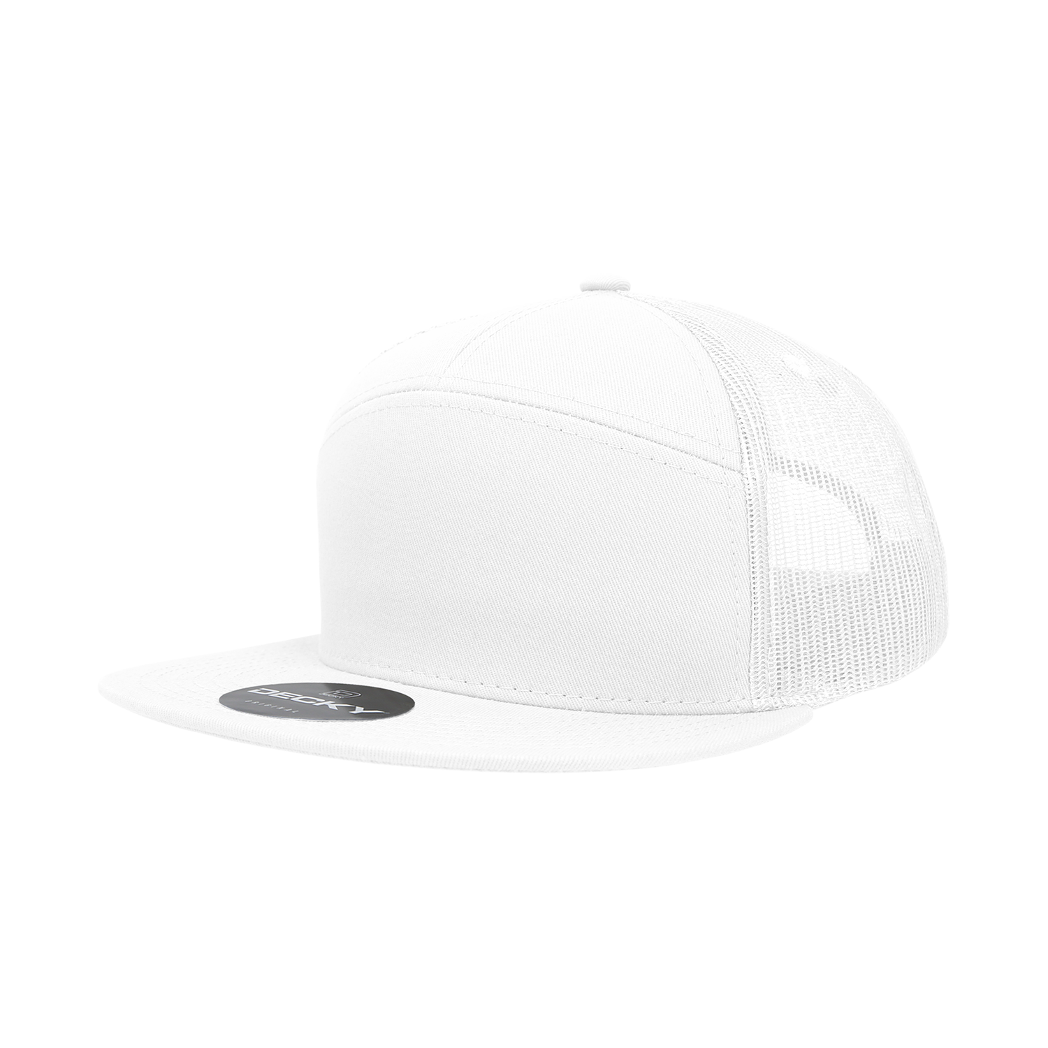 The Park Wholesale - Wholesale Trucker Hat - Unisex - Decky 1133 Blank 7 Panel Trucker Flat Bill Snapback Hat19