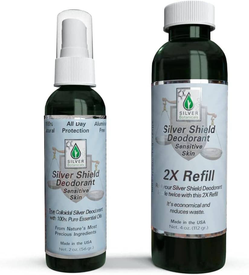 Silver Botanicals - Wholesale Deodorant - Unisex - Silver Shield Deodorant -  Spray, 2 oz.6