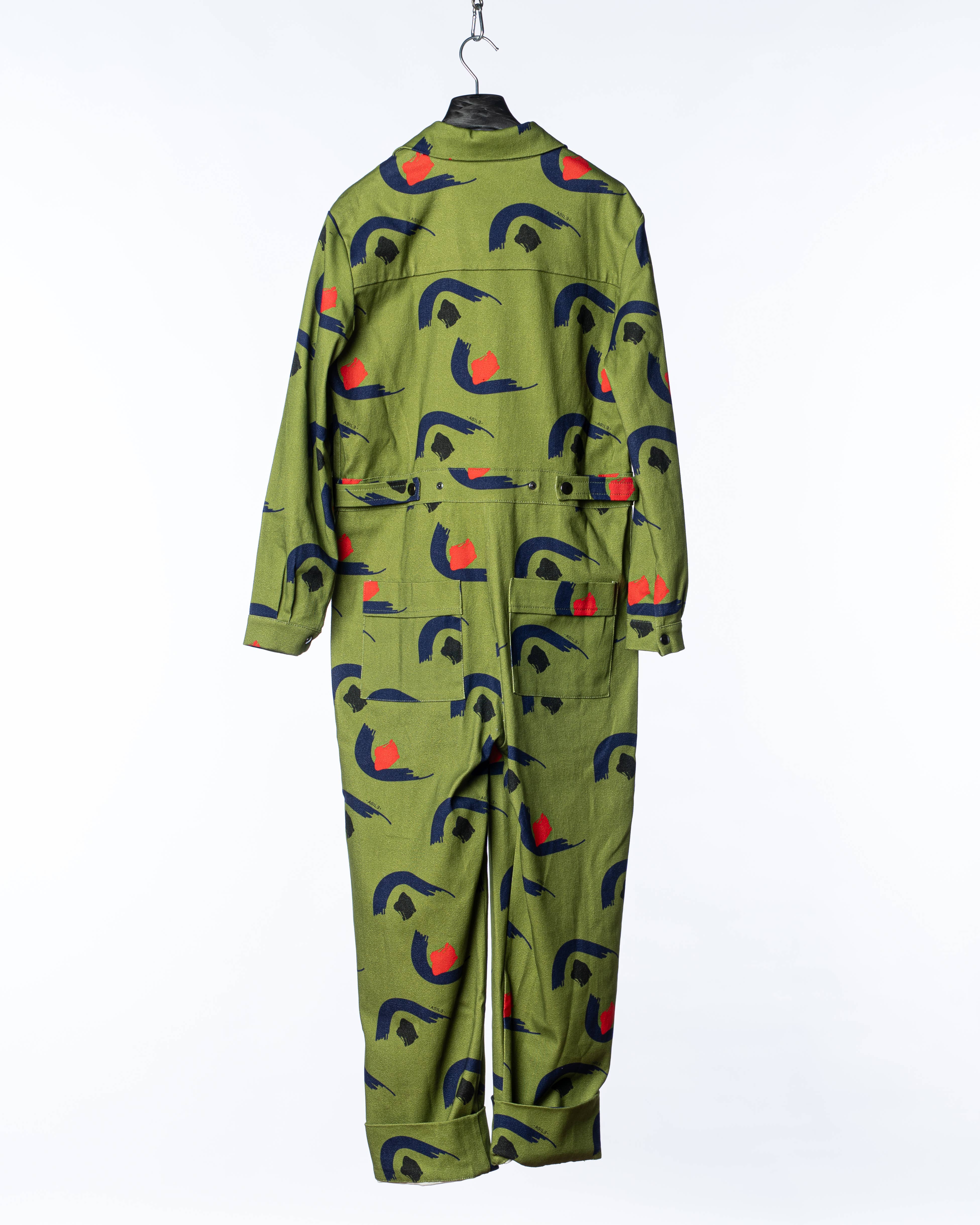 ASILE – Engroshandel Jumpsuit - Unisex – DRAKTEN Asile – Print Spicy Green5