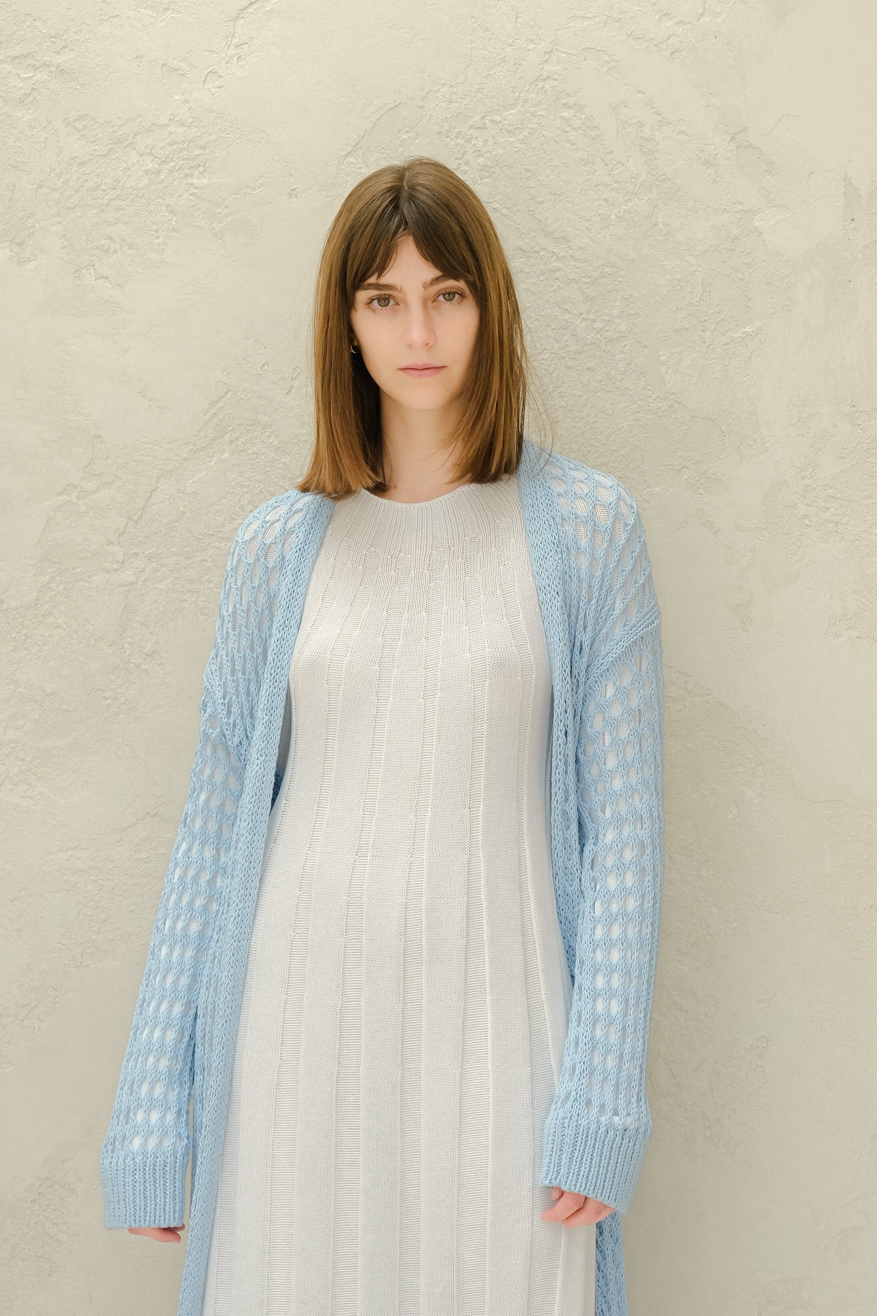 Lèmme – Engroshandel Cardigan - Dame – Fin bomulds hæklet maxi-cardigan26