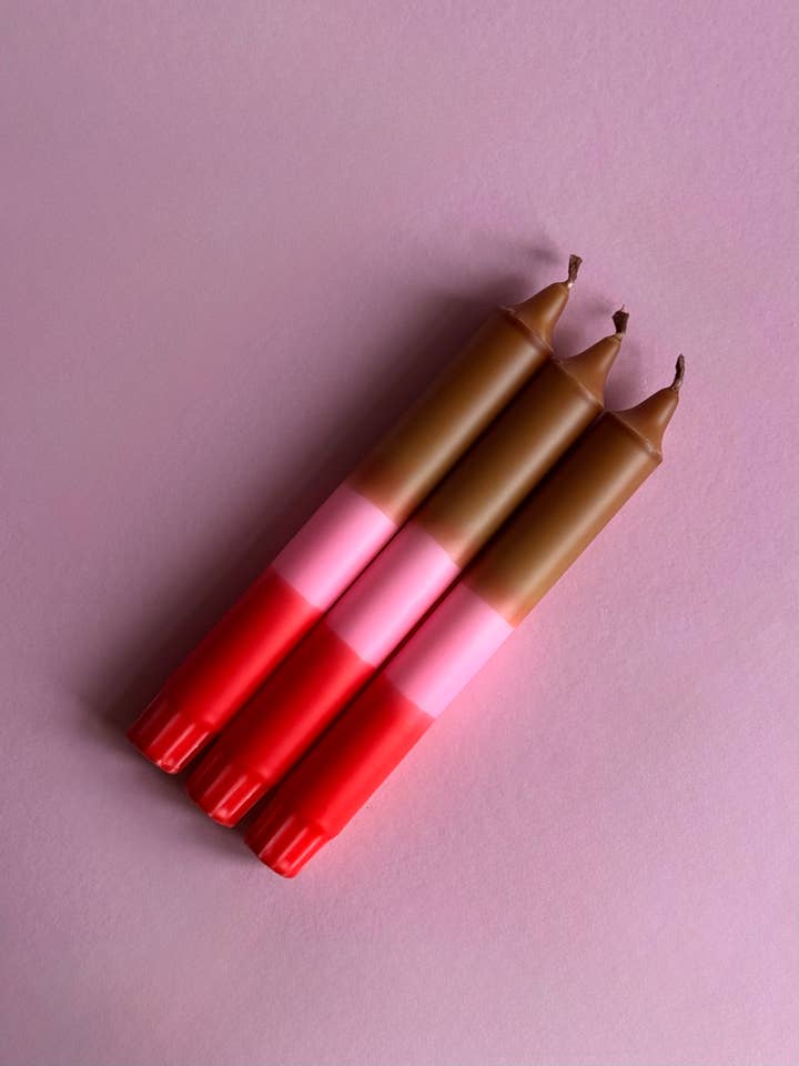 DIP DYE CANDLES 3 PIECE SET HEY.68 for wholesale by HEYLENOCHKA BERLIN