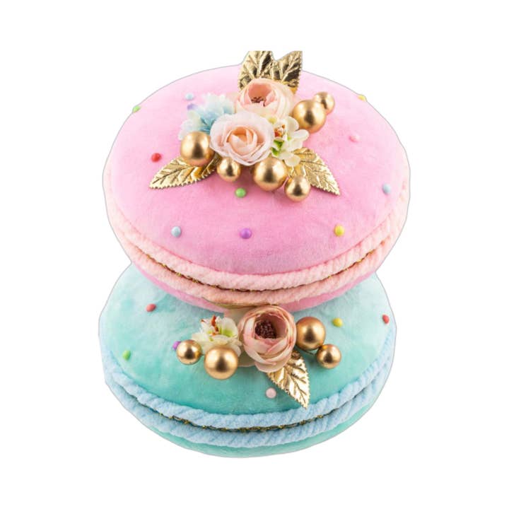8.5in Pink/Blu Macaron Stack for wholesale by December Diamonds