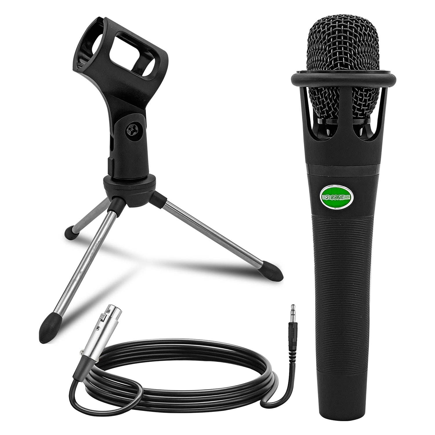 K Cube Inc - Wholesale Stool - Dynamic Podcast Microphone Bundle XLR Mic w Desk Stand Cable0