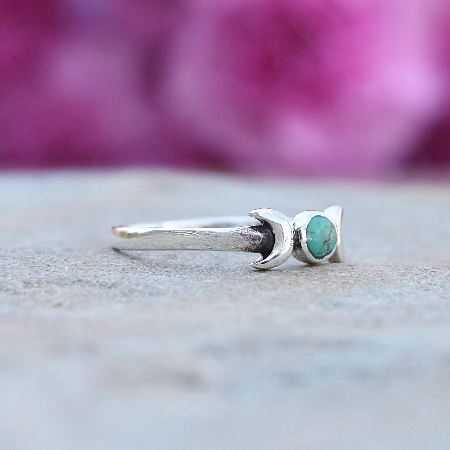 Moonrise Jewelry – wholesale Single stone/solitaire ring – R-104 Moon with Turquoise Ring2