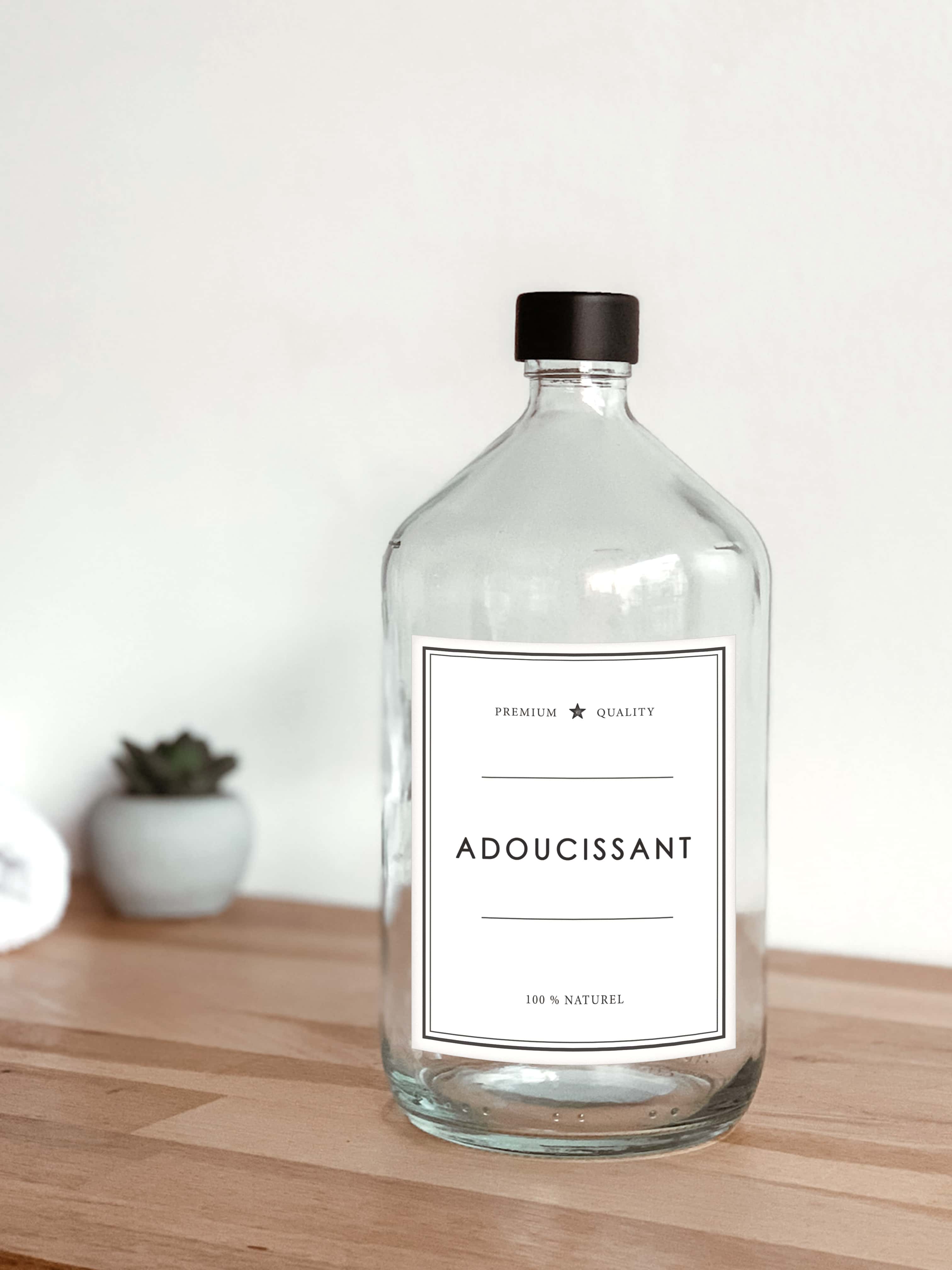 Les Flacons de l’Apothicaire - Wholesale Jar - fabric softener - clear bottle0