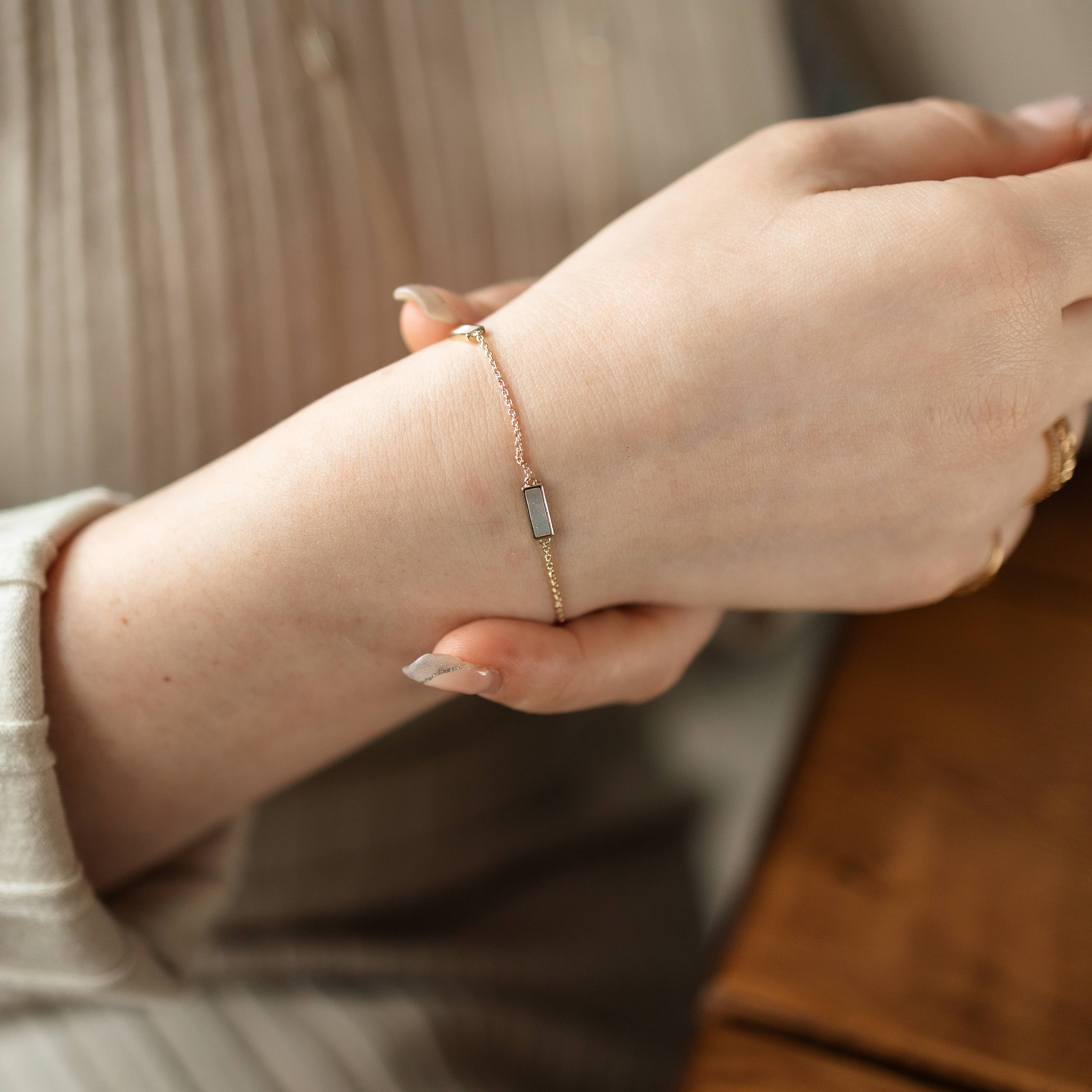 Glee Jewelry - Wholesale Pendant/Charm Necklace - Harper Tennis Bracelet-Mother of Pearl1