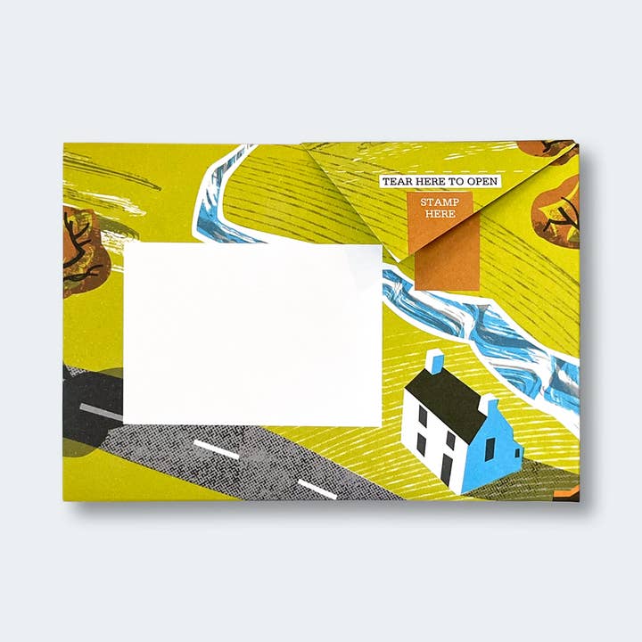 pigeonposted - Wholesale Stationery/Notecard Set - Safe Harbour Pigeon Folding Letter Pack – pack of 6 letters6