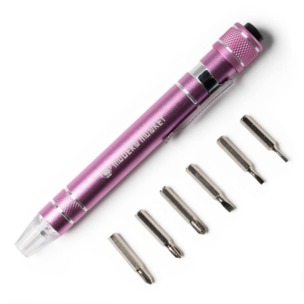 DM Merchandising - Wholesale Handy Tool -  Modern Monkey® Screw’d Up 6-in-1 Mini LED Screwdriver7