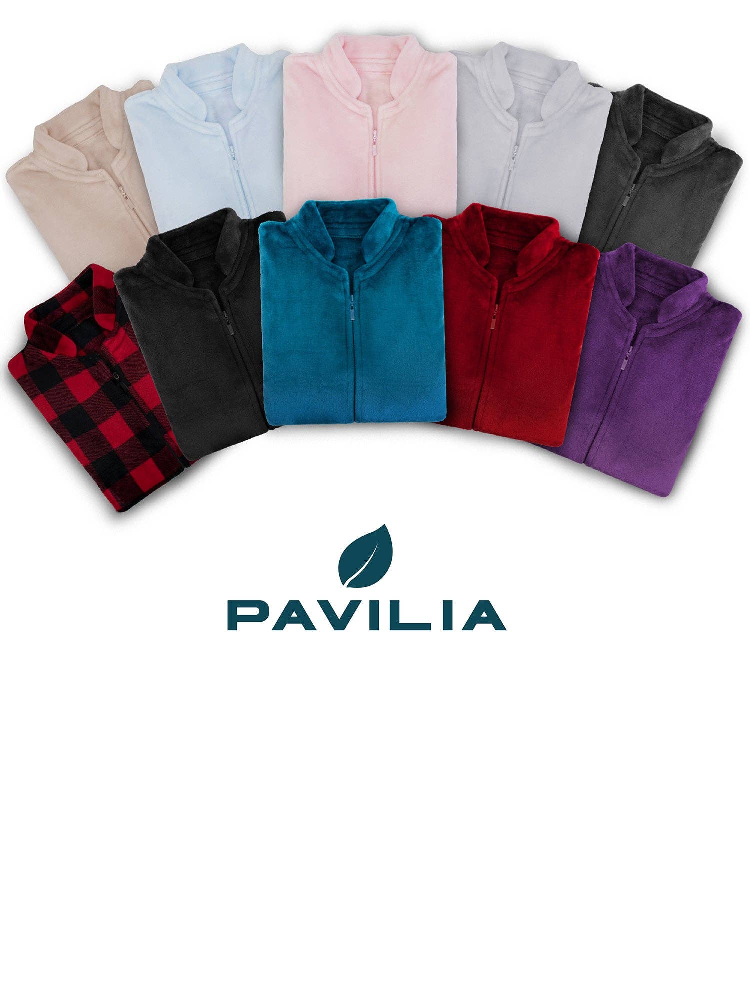 Pavilia - Wholesale Robe - Women's - Women's Housecoat Zipper Robe11