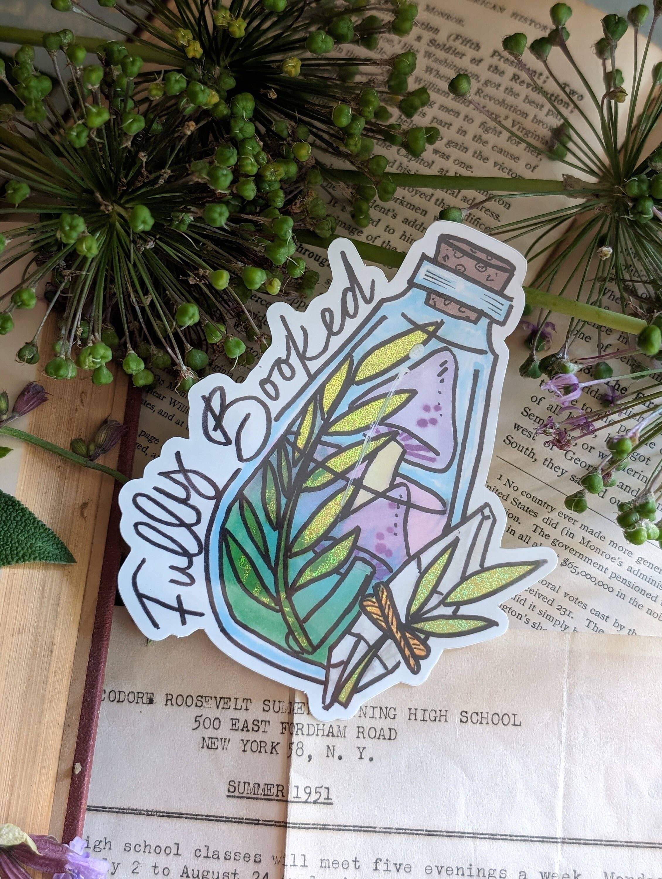 Ink & Wildflower - Wholesale Sticker - Fully Booked Potion Bottle1