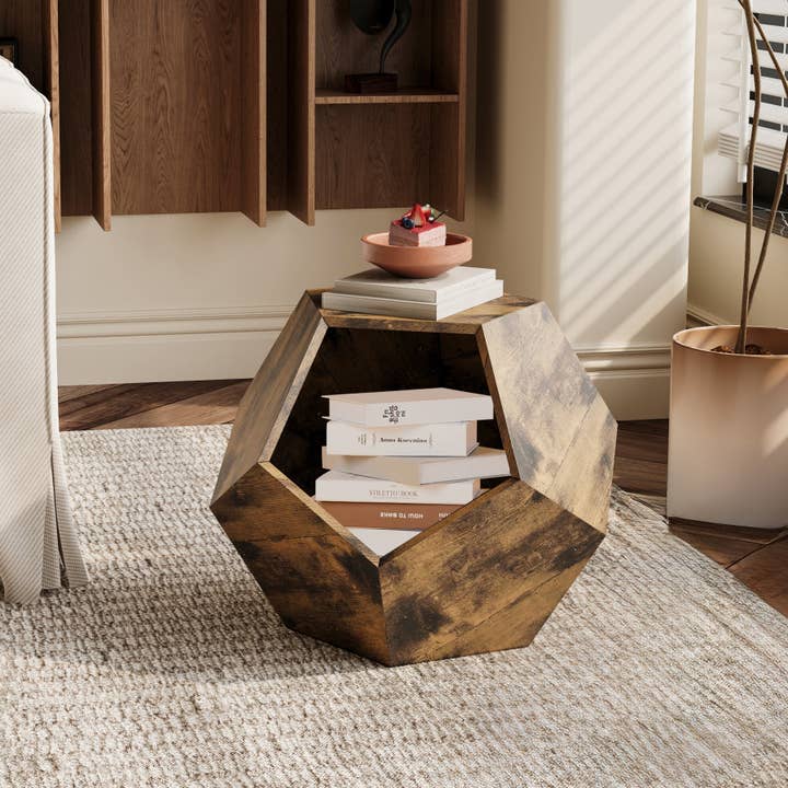 Orange County Decor - Wholesale Pet Carrier - Cat - 25.98'' Shaped Modern Pet Furniture Cat Carrier Side Table Mdf Multi Purpose Furniture Antique Wood Color Antique Brown Mdf