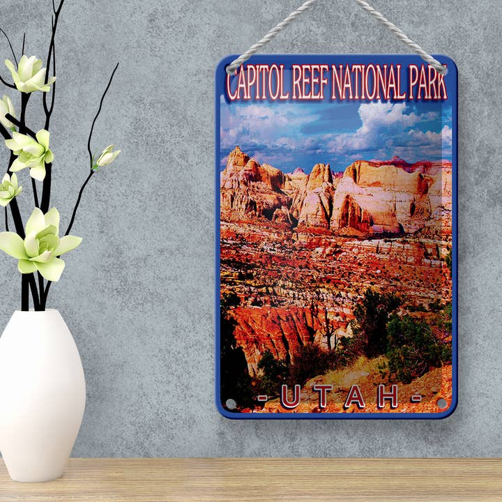 Femer - Wholesale Sign - Metal Sign 12x18 cm Utah Capitol Reef National Park Sign2