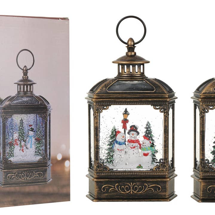 SINT - Wholesale Snow Globe - SINT Christmas Vintage Snow Globe Lantern3