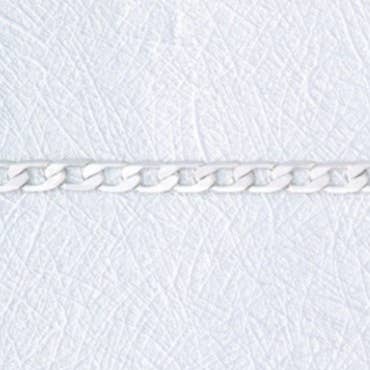 Silver Cuban chain bracelet, 5mm, 8 inch for wholesale by S&A Fashions