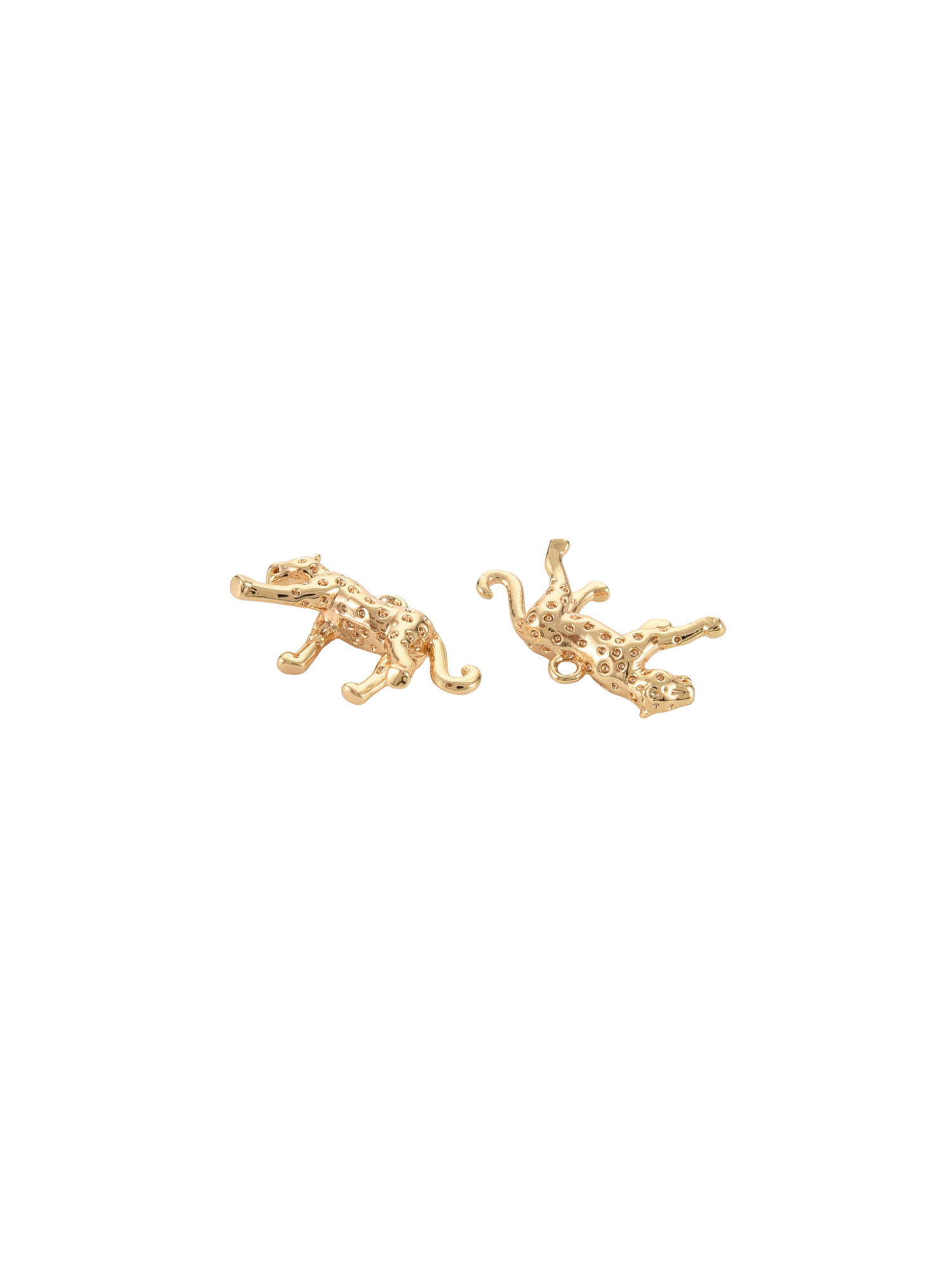 The Charm Bar Company - Wholesale Individual Charm/Pendant - Gold Cheetah Charm2
