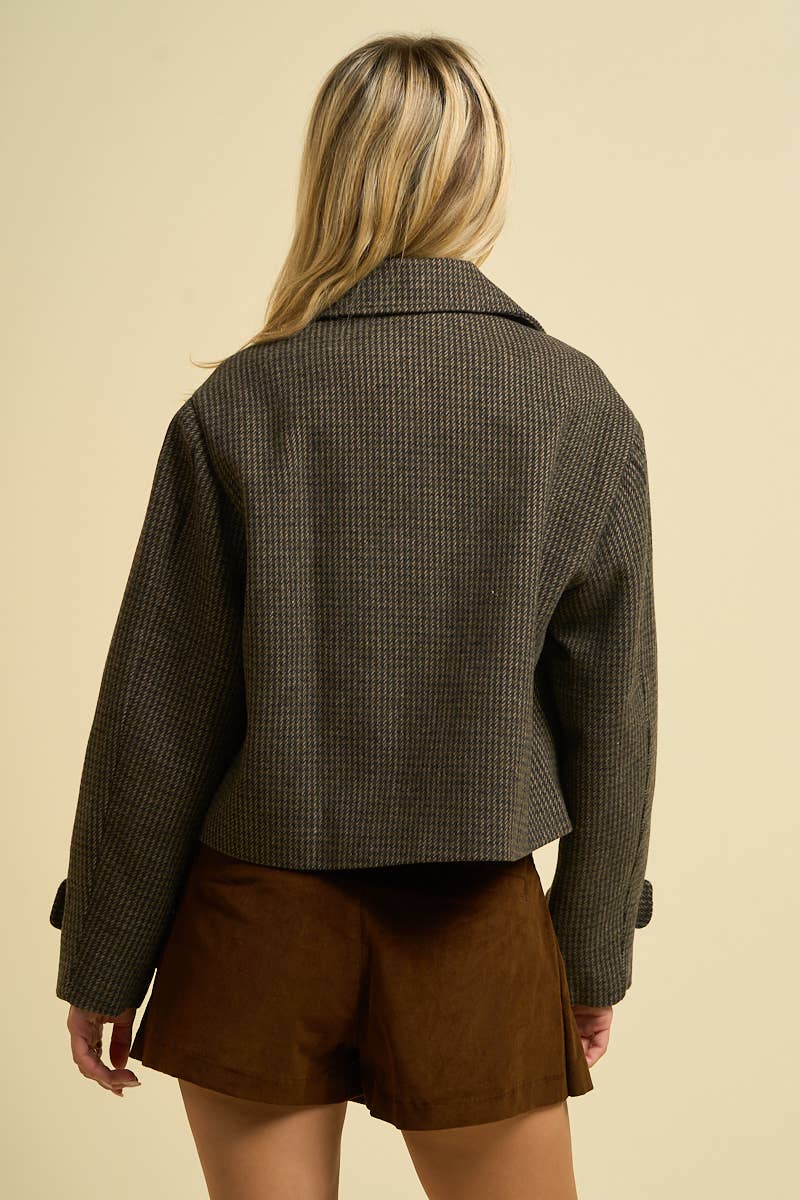 ANWND - Venta al por mayor Chaqueta - Mujer - 2819 - Chaqueta Corta de Pata de Gallo6