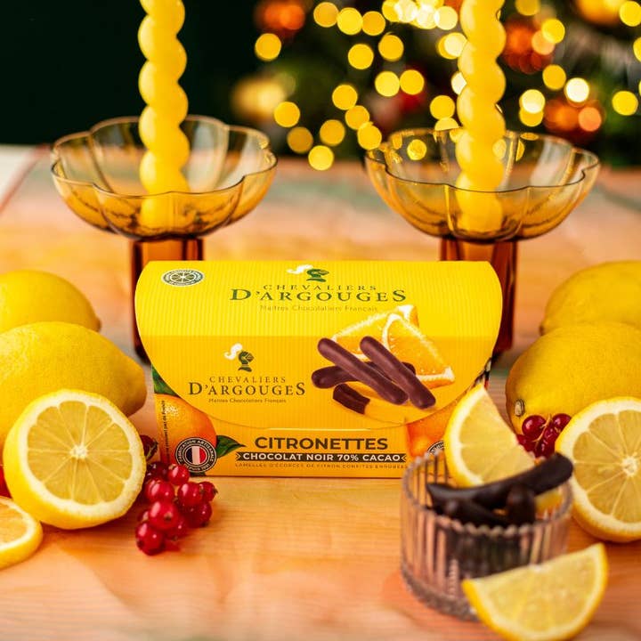 Chevaliers d'Argouges - Wholesale Chocolate Box - BALLOTIN CITRONETTES - DARK CHOCOLATE4