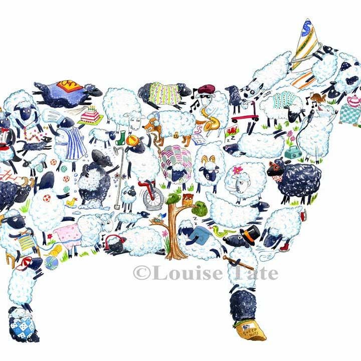 S is voor schapen voor wholesale door Louise Tate Illustration
