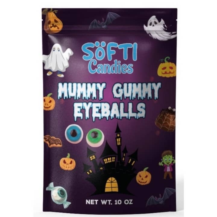 Softi-10(oz)  Zombie Eye Ball Gummies for wholesale by Pronutz