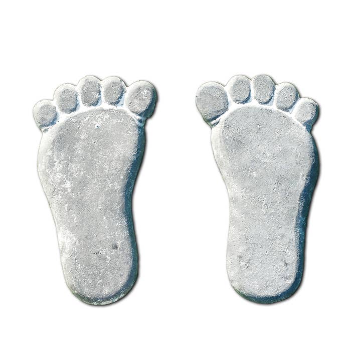 Pajoma - Wholesale Outdoor Ornament/Decor - Decorative stone “foot”, set of 2, concrete