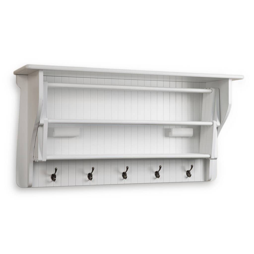 Danya B - Wholesale Wall Mounted Shelf - Wall Mounted Retractable Accordion Drying Rack1