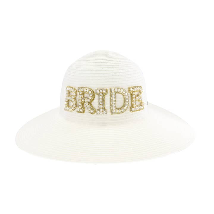 C.C Beanie - Wholesale Straw Hat - Women's - Bridal Party Wide Brim C.C Sun Hat STC10
